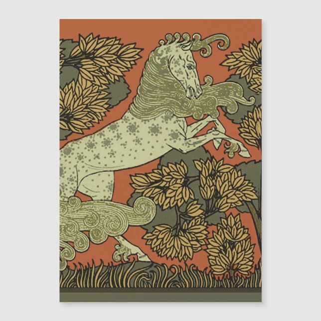 Reiten Mittelalterliche Kunst Kunsthandwerk Jugend Magnetkarte (Vorderseite)