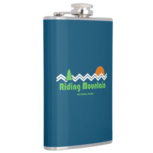 Reiten Nationalpark Retro Flachmann (Rechts)