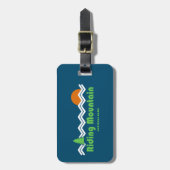 Reiten Nationalpark Retro Gepäckanhänger (Vorderseite vertikal)