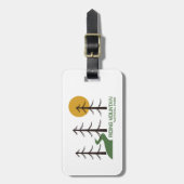 Reiten Nationalparkprojekt des Hochgebirges Gepäckanhänger (Vorderseite vertikal)