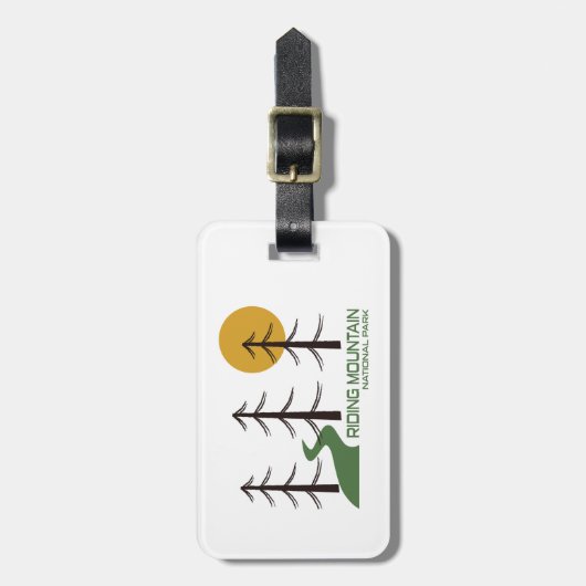 Reiten Nationalparkprojekt des Hochgebirges Gepäckanhänger (Vorderseite vertikal)