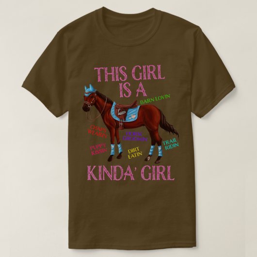 Reiten - Niedlich T-Shirt (Design vorne)