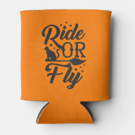 Reiten oder Fly Funny Halloween Hexen Broom Dosenkühler