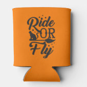 Reiten oder Fly Funny Halloween Hexen Broom Dosenkühler (Rückseite)