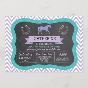 Reiten Party Einladung Pony