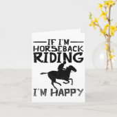 Reiten Pferde Pferde Geschenke, wenn im Horsebac Karte (Gelbe Blume)