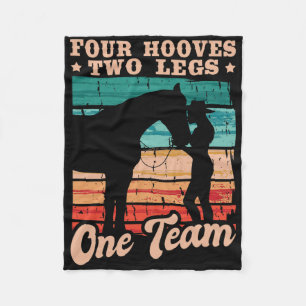 Reiten Pferde Pferde Girl Fleecedecke