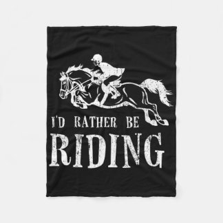 Reiten Pferde Reitsportler Fleecedecke
