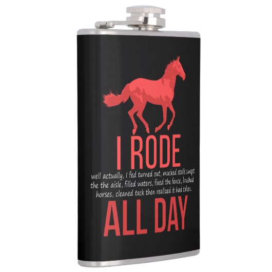 Reiten - Pferdereiten Flachmann (Rechts)