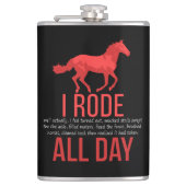 Reiten - Pferdereiten Flachmann (Vorderseite)