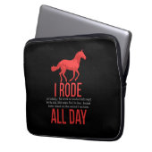 Reiten - Pferdereiten Laptopschutzhülle (Vorderseite Links)