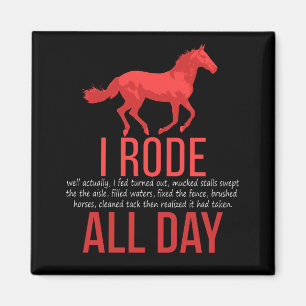 Reiten - Pferdereiten Magnet