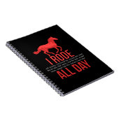 Reiten - Pferdereiten Notizblock (Rechte Seite)