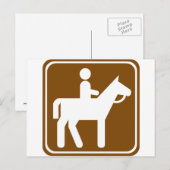 Reiten Postkarte (Vorne/Hinten)