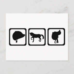 Reiten Postkarte