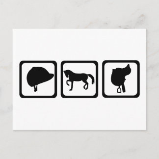 Reiten Postkarte