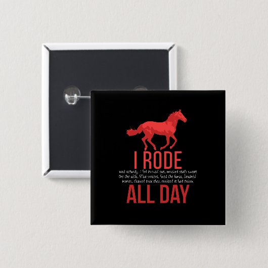 Reiten - Reiten Button (Vorne & Hinten)