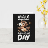 Reiten - Reiten - Der Tag des "Foot Up" Karte (Gelbe Blume)