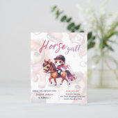 Reiten & Reiten Einladung zum Geburtstag Reiten (Stehend Vorderseite)