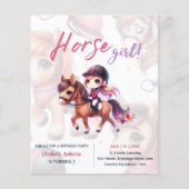 Reiten & Reiten Einladung zum Geburtstag Reiten (Vorderseite)