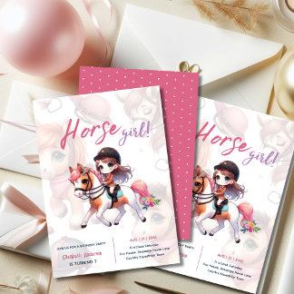 Reiten & Reiten Einladung zum Geburtstag Reiten