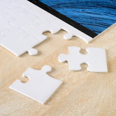 Reiten Reiten & Reiten Blauer Swirl Puzzle (Seite)