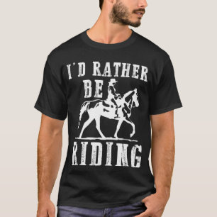 Reiten Reiterin Reitsport für Mädchen T-Shirt