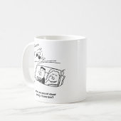 Reiten Reitsport Cartoon Kaffeetasse (Vorderseite Links)