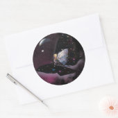 Reiten Schmetterlinge! Runder Aufkleber (Umschlag)