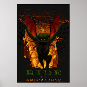 Reiten Sie das Apokalypse-Plakat Poster