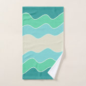 Reiten Sie das Waves Bath Handtuch Set (Handtuch)