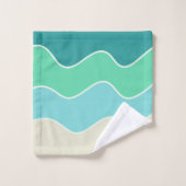 Reiten Sie das Waves Bath Handtuch Set (Waschlappen)