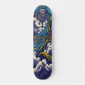 Reiten Sie den Donner - Das Zeus Retro-Skateboard Skateboard (Vorne)