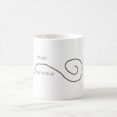 "Reiten Sie die Wellen-" Kaffee-Tasse Kaffeetasse (Mittel)
