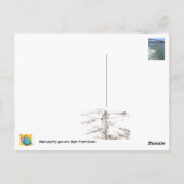 Reiten Sie ein Fahrrad entlang von Piers... Postkarte (Rückseite)