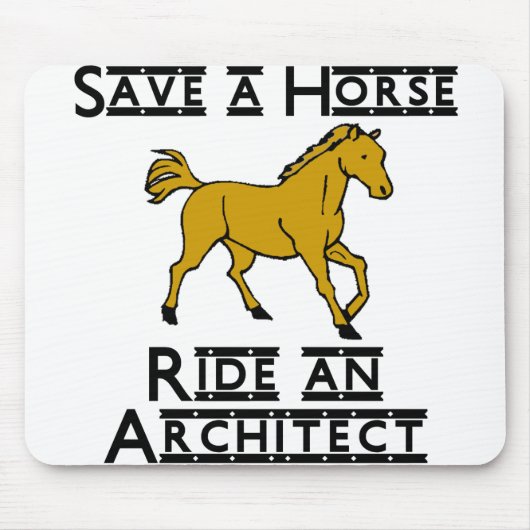 reiten Sie einen Architekten Mousepad (Vorne)