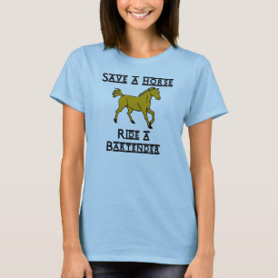 reiten Sie einen Barkeeper T-Shirt