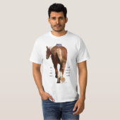 Reiten Sie einen Belgier T-Shirt (Vorne ganz)