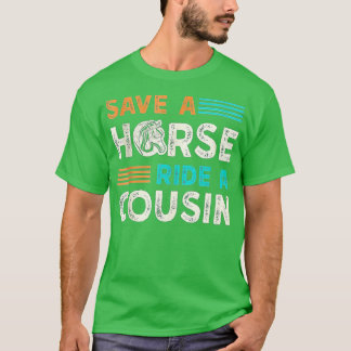 Reiten Sie einen Cousin auf T-Shirt