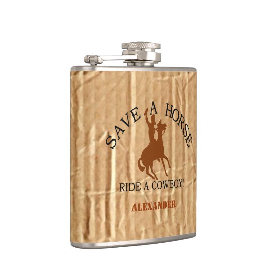 Reiten Sie einen Cowboy Flachmann (Rechts)