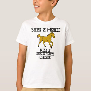 reiten Sie einen Schneepflugfahrer T-Shirt