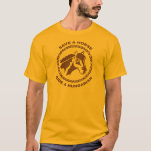 Reiten Sie einen Ungarn T-Shirt