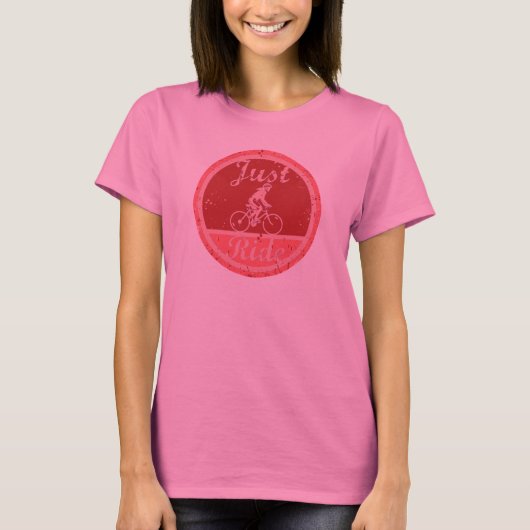 Reiten Sie einfach Pink Paint Splash für weibliche T-Shirt (Vorderseite)