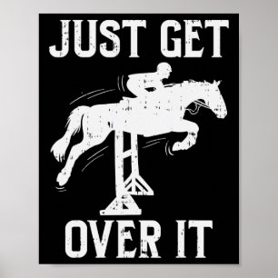 Reiten Sie einfach über die Reitausstellung. Poster