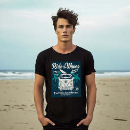 Reiten Sie Retro-Surfen T-Shirt