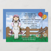 Reiten Sie sie Cowgirl-Einladung Einladung (Vorne/Hinten)