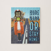 Reiten Sie stark oder bleibe Sie Zuhause - Katzen Puzzle (Vertikal)