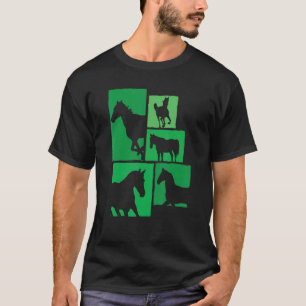 Reiten Silhouette Reiten T-Shirt