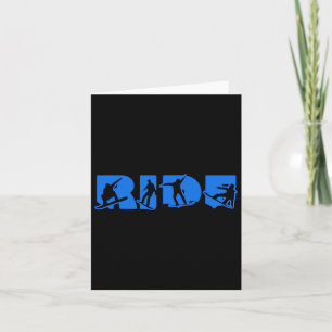 Reiten Snowboard Blue Reiten Snowboarder Dunkler R Karte