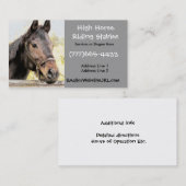 Reiten-Stall-Visitenkarte Visitenkarte (Vorne/Hinten)